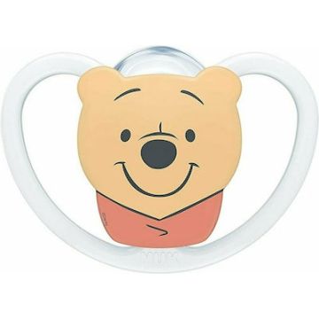 Nuk Space Winnie the Pooh Πιπίλα Σιλικόνης Χωρίς Κρίκο 0-6m 1 τεμ